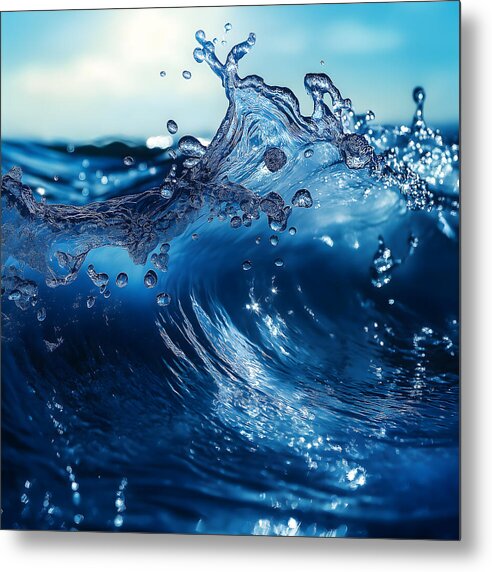 Aquatic Mirage - Metal Print