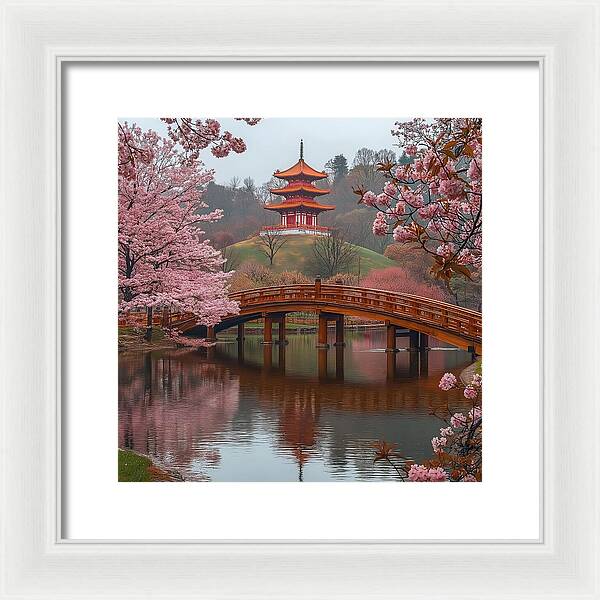 Bridge of Blossoms - Framed Print