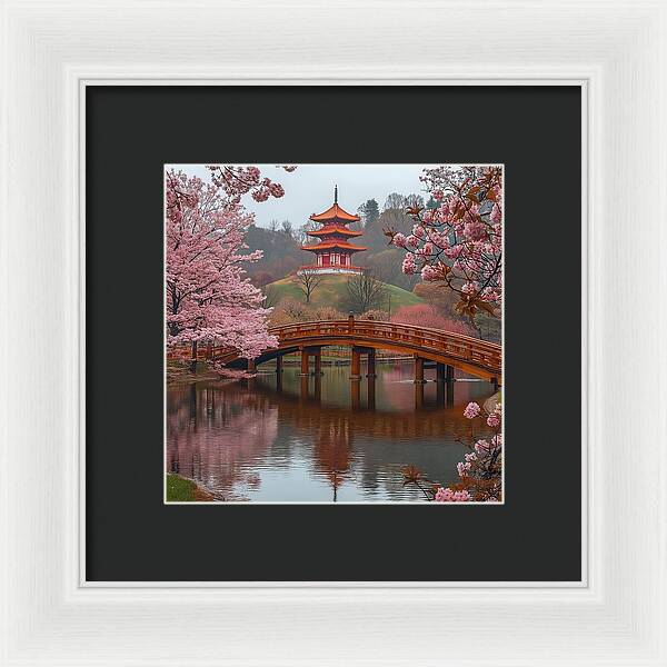 Bridge of Blossoms - Framed Print