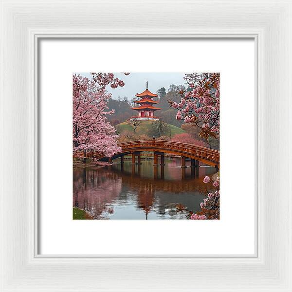 Bridge of Blossoms - Framed Print