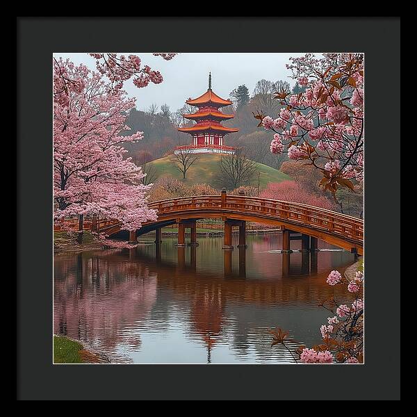 Bridge of Blossoms - Framed Print