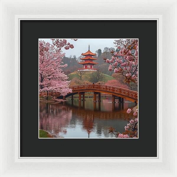 Bridge of Blossoms - Framed Print