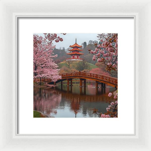 Bridge of Blossoms - Framed Print