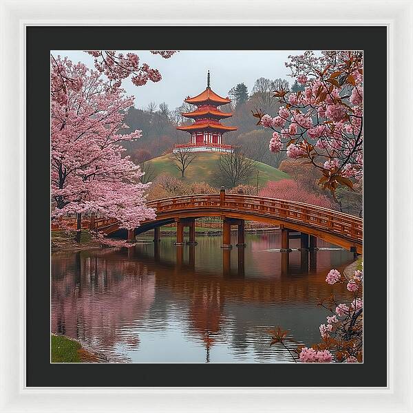 Bridge of Blossoms - Framed Print