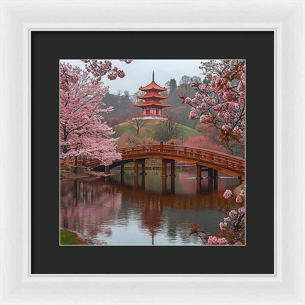 Bridge of Blossoms - Framed Print