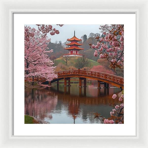 Bridge of Blossoms - Framed Print