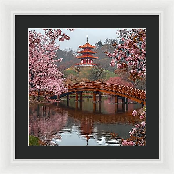 Bridge of Blossoms - Framed Print