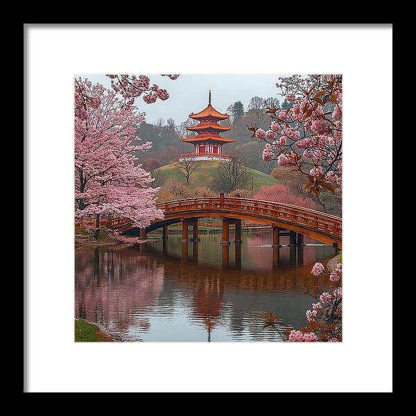 Bridge of Blossoms - Framed Print