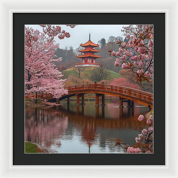 Bridge of Blossoms - Framed Print