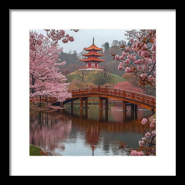 Bridge of Blossoms - Framed Print