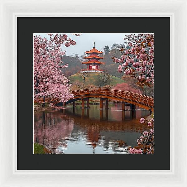 Bridge of Blossoms - Framed Print