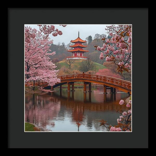 Bridge of Blossoms - Framed Print