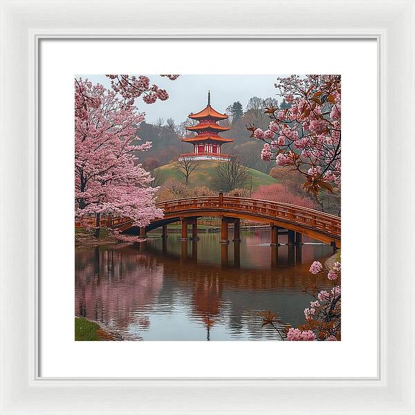 Bridge of Blossoms - Framed Print