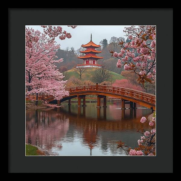 Bridge of Blossoms - Framed Print