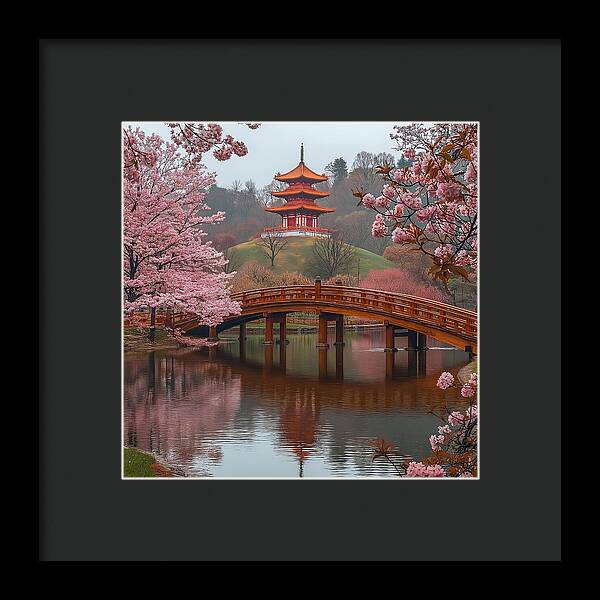 Bridge of Blossoms - Framed Print