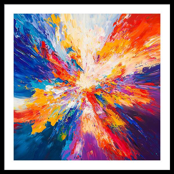 Burst of Creation - Framed Print