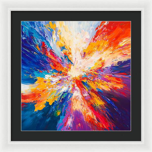 Burst of Creation - Framed Print