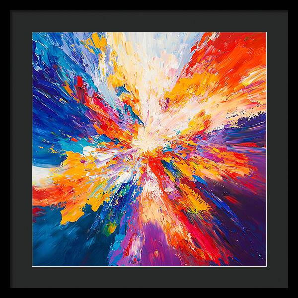 Burst of Creation - Framed Print