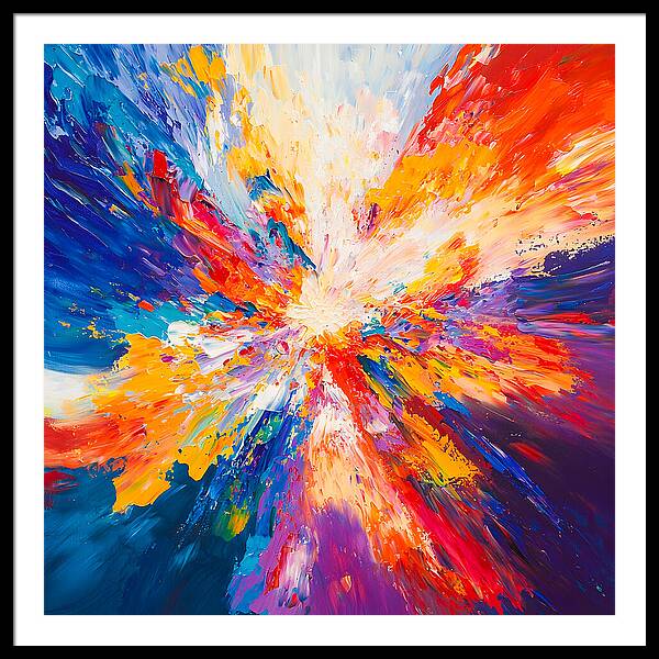 Burst of Creation - Framed Print