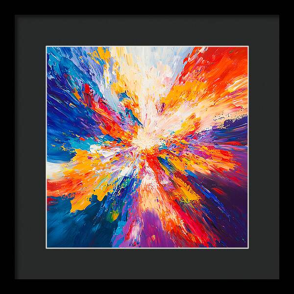 Burst of Creation - Framed Print