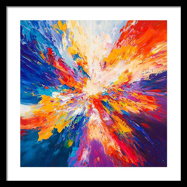 Burst of Creation - Framed Print