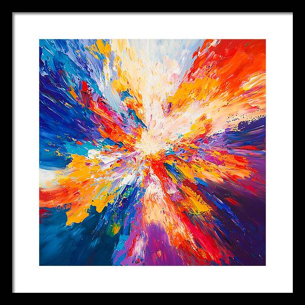 Burst of Creation - Framed Print