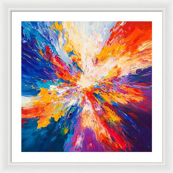 Burst of Creation - Framed Print