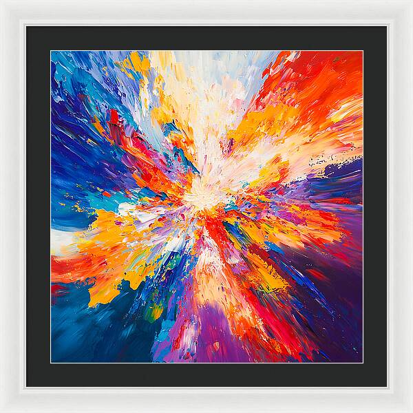 Burst of Creation - Framed Print