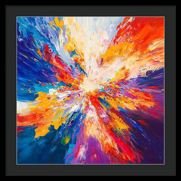 Burst of Creation - Framed Print