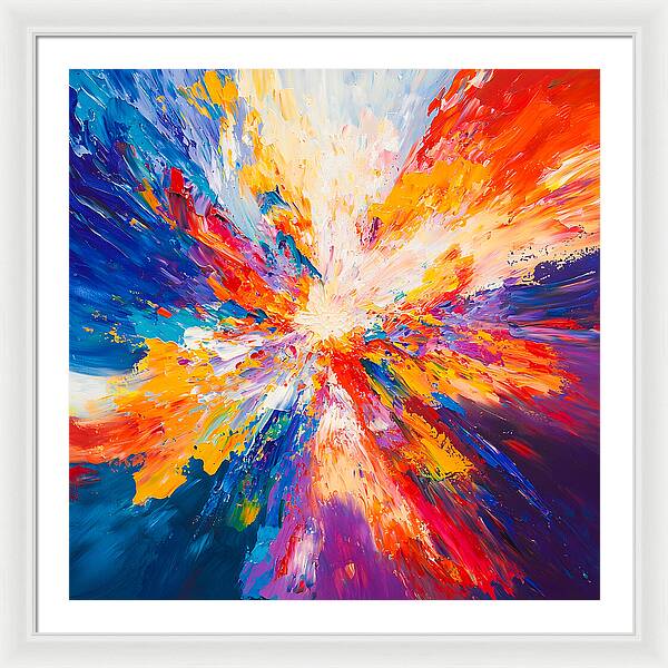 Burst of Creation - Framed Print