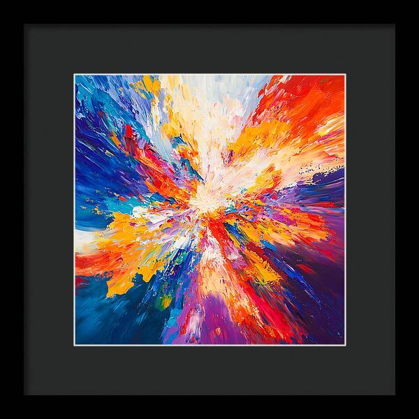 Burst of Creation - Framed Print