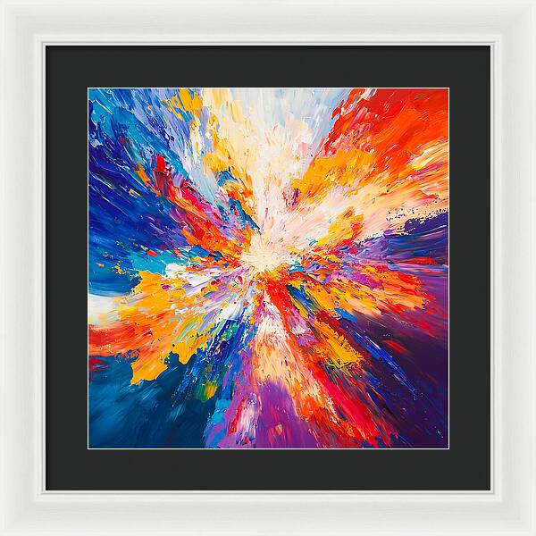 Burst of Creation - Framed Print