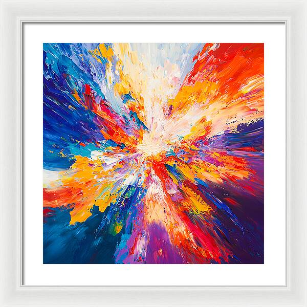 Burst of Creation - Framed Print