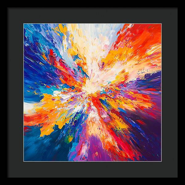 Burst of Creation - Framed Print