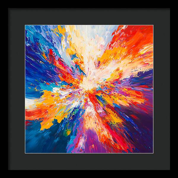 Burst of Creation - Framed Print