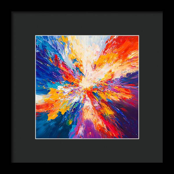 Burst of Creation - Framed Print