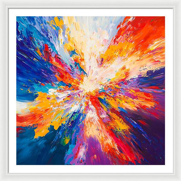 Burst of Creation - Framed Print