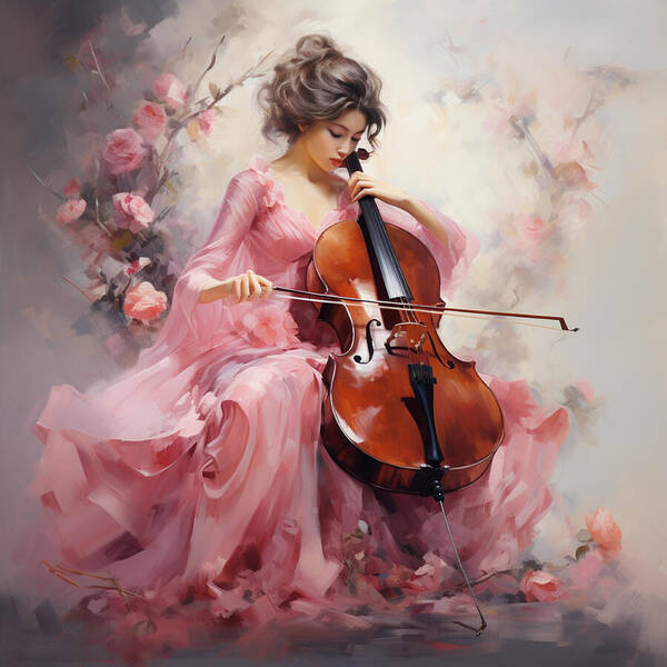 Cello Muse - Art Print