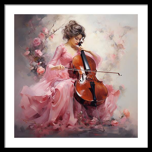 Cello Muse - Framed Print