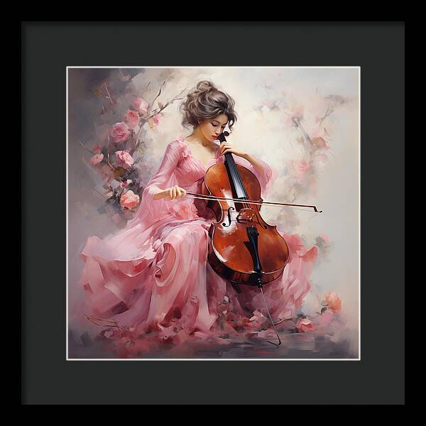 Cello Muse - Framed Print