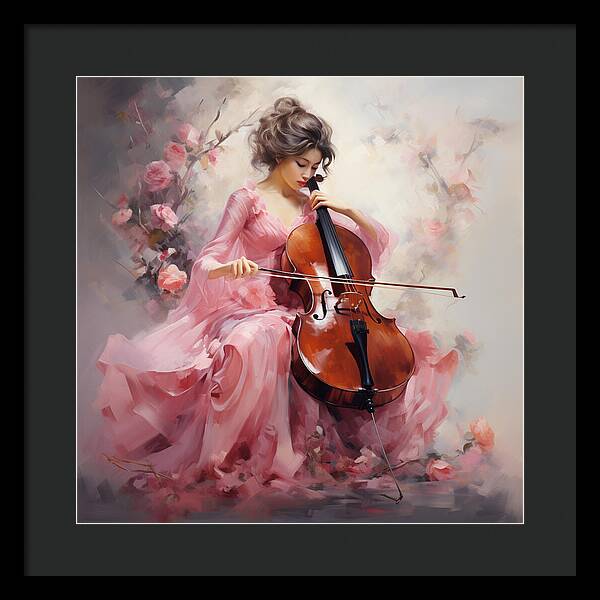 Cello Muse - Framed Print