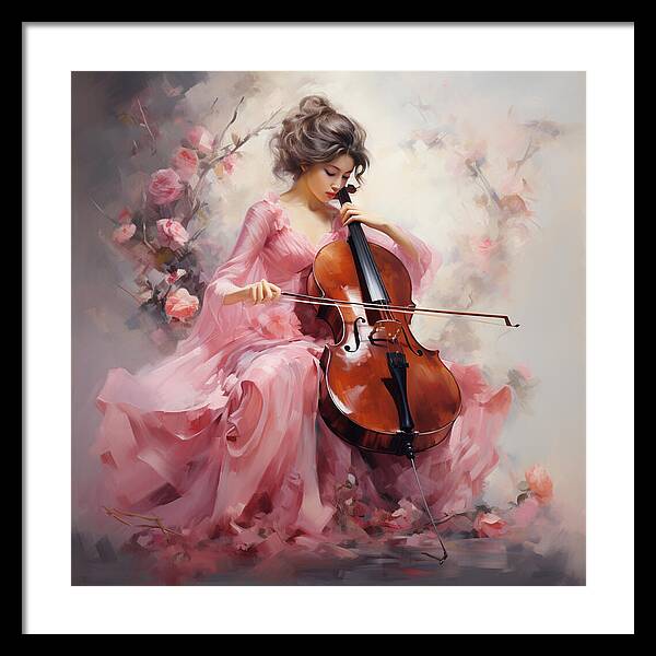 Cello Muse - Framed Print