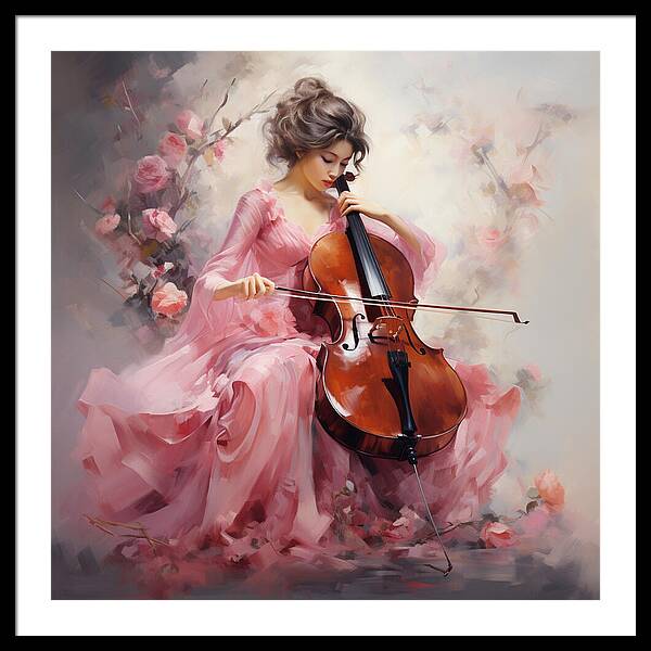 Cello Muse - Framed Print