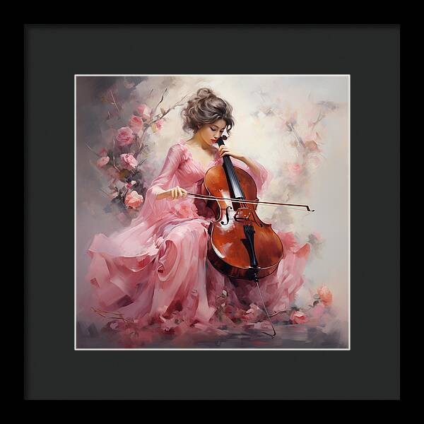 Cello Muse - Framed Print