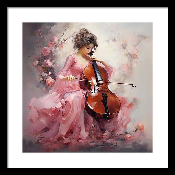 Cello Muse - Framed Print