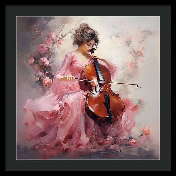 Cello Muse - Framed Print