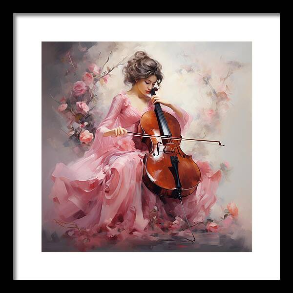 Cello Muse - Framed Print