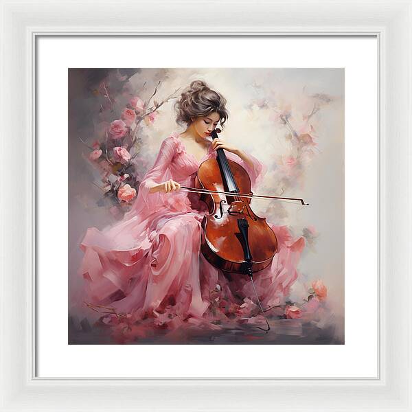 Cello Muse - Framed Print