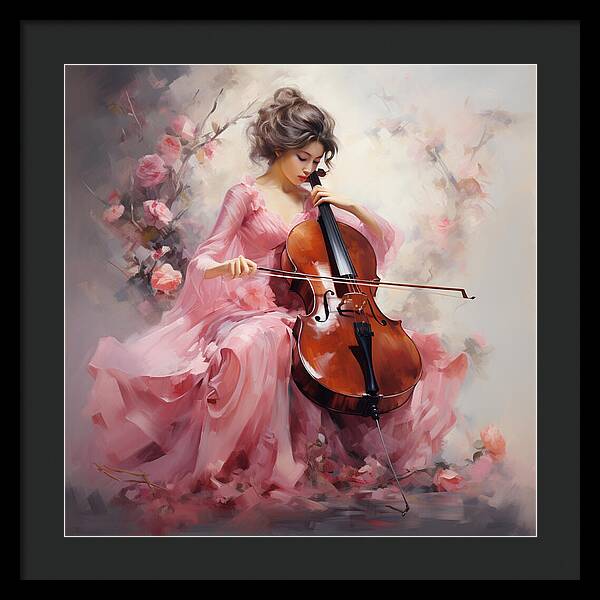 Cello Muse - Framed Print