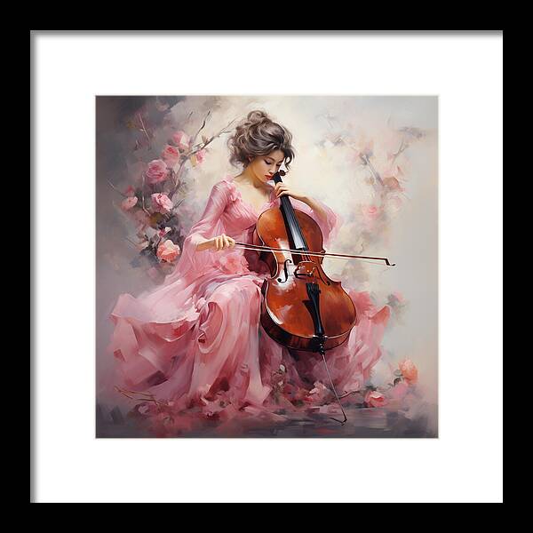 Cello Muse - Framed Print